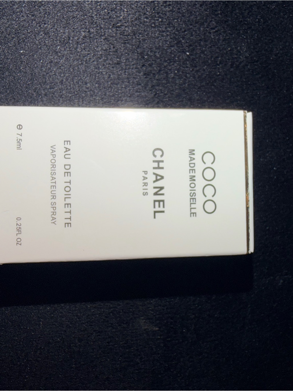 Chanel Coco Mademoiselle Box - White With Gold Trim